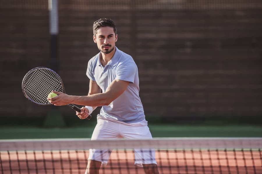 Energia corporal para vencer mais jogos de tênis e aumentar a